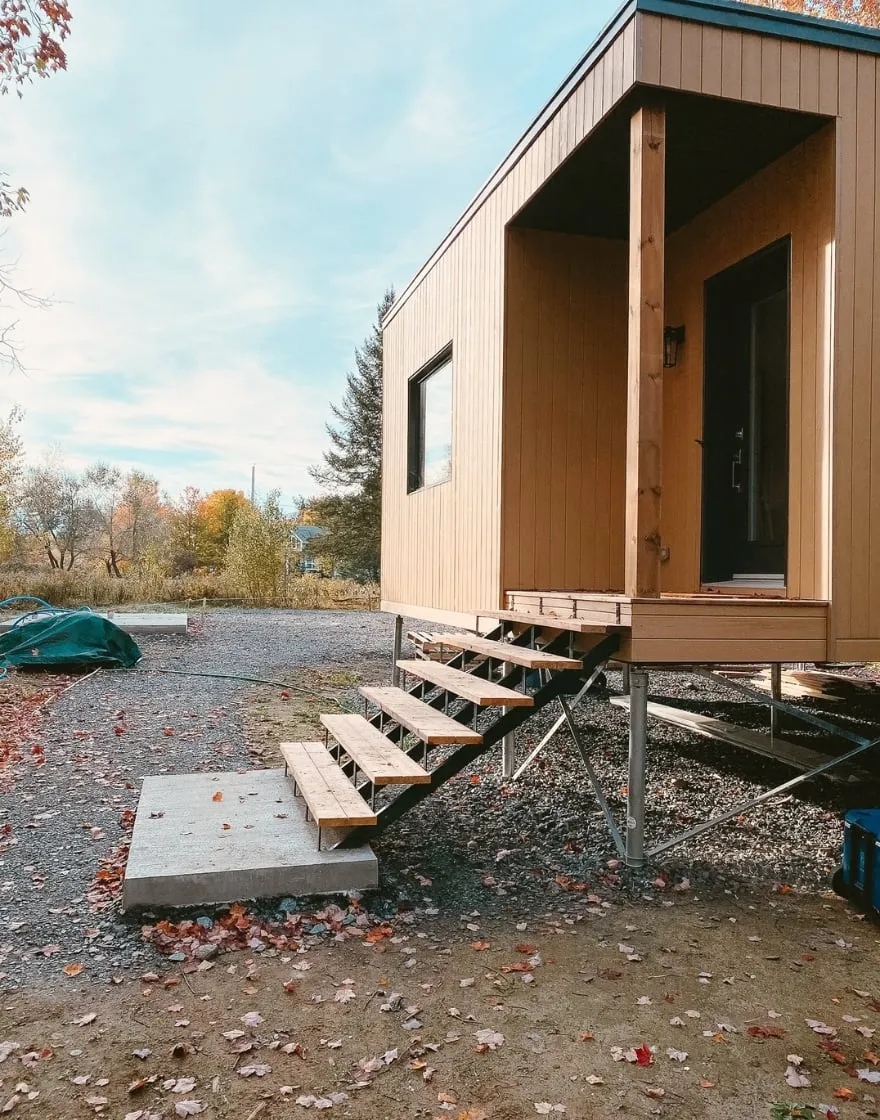 Forest Cabin Elevated on Screw Piles