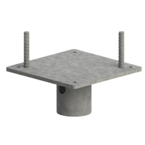 Flat head for concrete